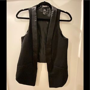 Asymmetrical Tuxedo Blazer Vest